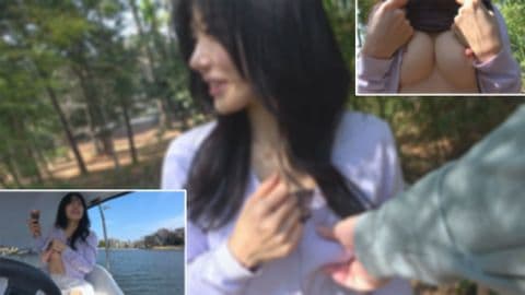 人妻ひかるさんの露出デート サンプル画像2