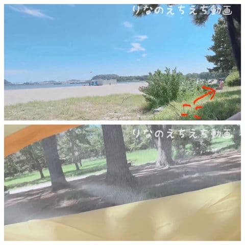 海水浴場で全裸オナニーするデカ尻のちっぱい大生 サンプル画像10