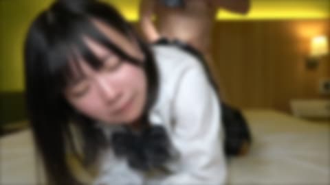 制服姿の大生が剛毛マ〇コでイキまくる サンプル画像8