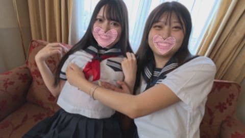 制服レズ無修正動画 サンプル画像2