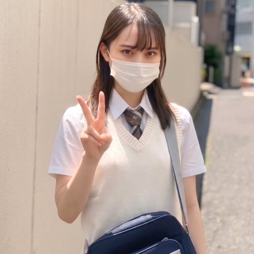 ハーフちゃんの透明感120%の超色白肌
