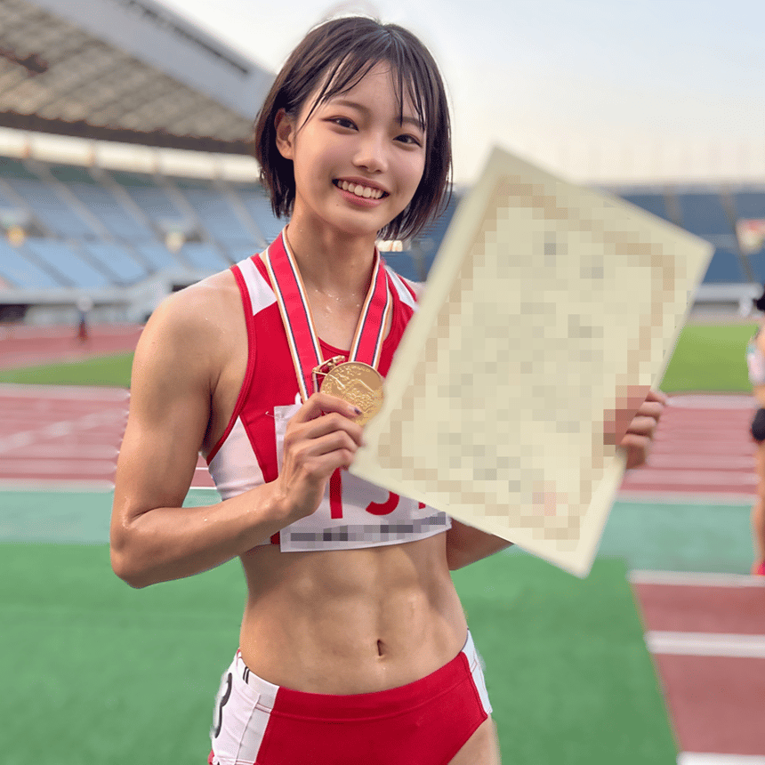 無修正陸上娘デビュー