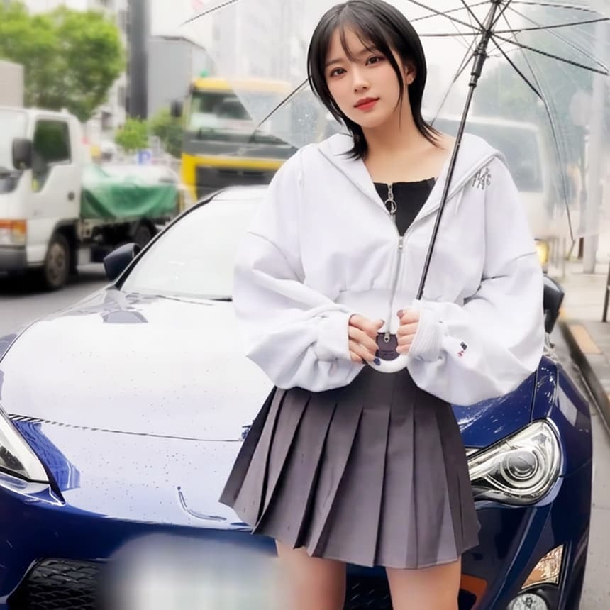 美人店員のドライブデートから中出しのプライベート撮影